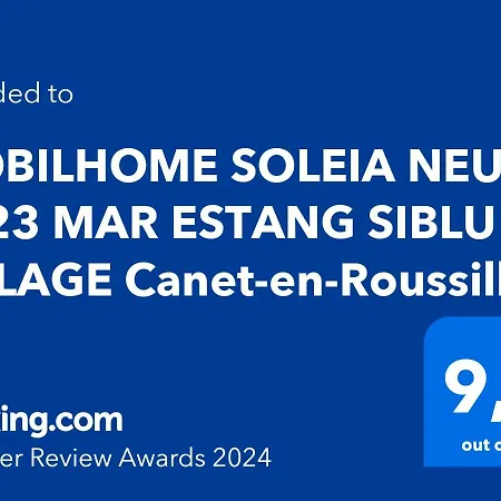 Camping Mobilhome Soleia Neuf 2023 Mar Estang Siblu Village